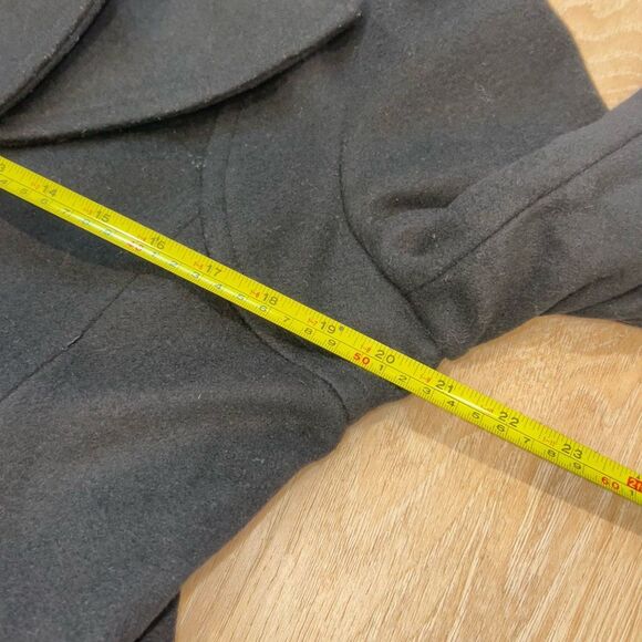 Michael Kors Wool Cashmere Blend Collared Peacoat Solid Black, Women’s 10 - Picture 7 of 10